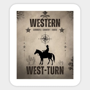 Western Design Sticker